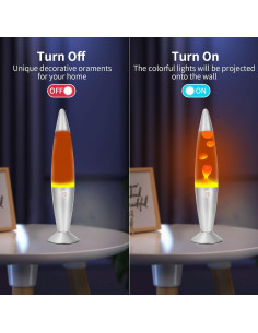 Lámpara de Movimiento Líquido Zhrisezlava 34.3 cm Naranja 2