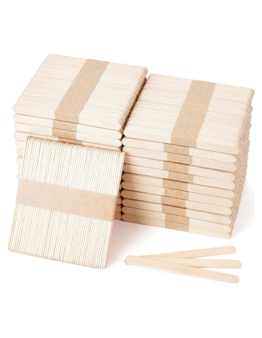 1200 Palitos de Madera de Abedul Rclxl para Manualidades 11.43 cm
