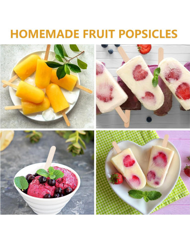 1200 Palitos de Madera de Abedul Rclxl para Manualidades 11.43 cm