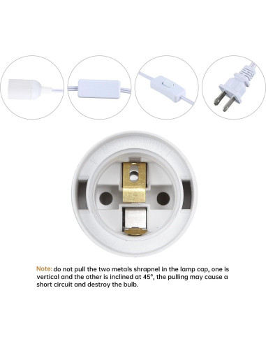 Cable de Extensión para Linterna Colgante Simple Deluxe E26 3.66m