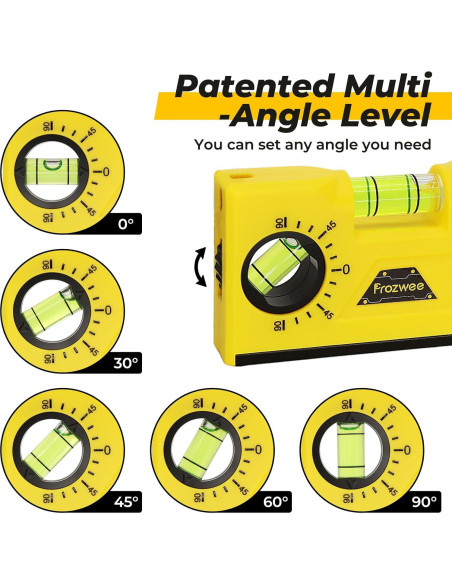 Nivel de Doblado de Conductos Magnético Prozwee 10.5x5.5cm