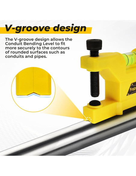 Nivel de Doblado de Conductos Magnético Prozwee 10.5x5.5cm