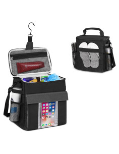 Caddy de Ducha SKYREH Negro 24x15x27 cm Secado Rápido