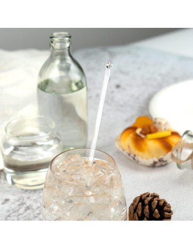 Palitos de Plástico Transparentes Hapray 50 Unidades 18.39 cm