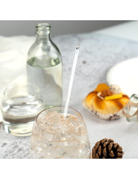 Palitos de Plástico Transparentes Hapray 50 Unidades 18.39 cm