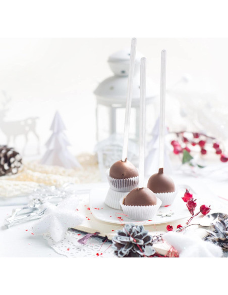 Palitos de Plástico Transparentes Hapray 50 Unidades 18.39 cm