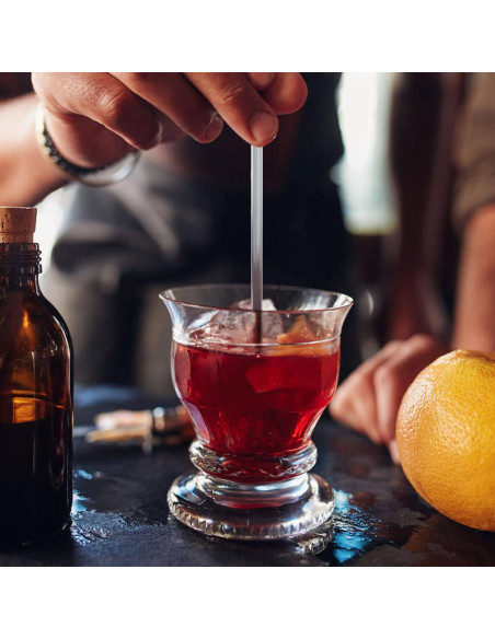 Palitos de Plástico Transparentes Hapray 50 Unidades 18.39 cm