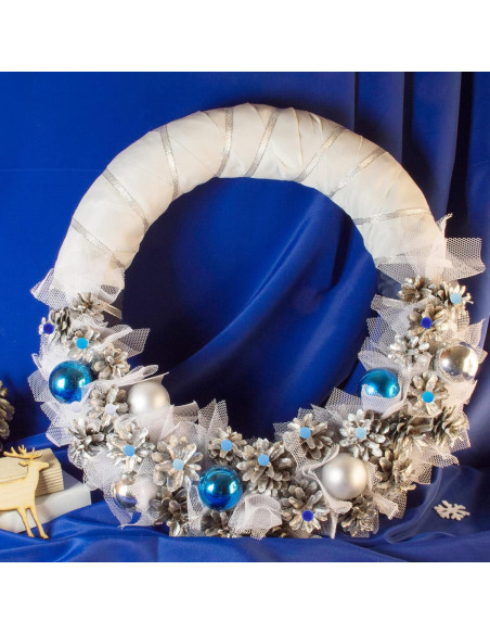 Pompones de Manualidades Tegeme 2000 Piezas 1 cm Azul