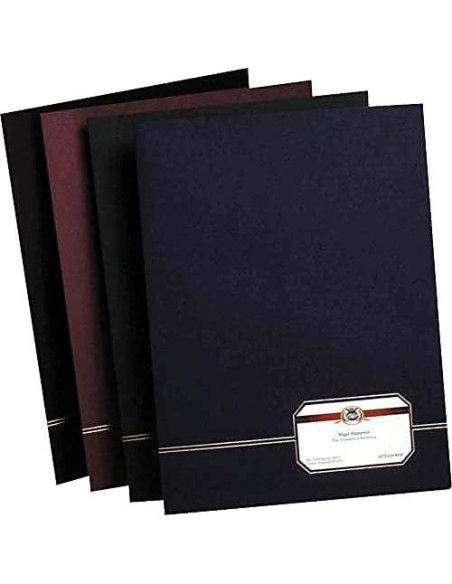 Carpetas Ejecutivas Oxford Doble Bolsillo Negro 4 Unidades Carpetas Ejecutivas Oxford Doble Bolsillo Negro 4 Unidades