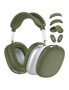 Funda de Silicona 4 en 1 para AirPods Max USB-C Verde Militar
