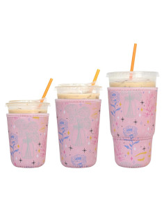 Paquete de 3 Fundas Reutilizables Neopreno Xumbtvs para Bebidas Frías