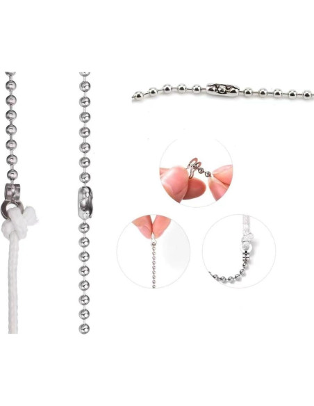 Paquete de 2 Extensiones de Cadena de Tirar SUNIYUILD 1m Paquete de 2 Extensiones de Cadena de Tirar SUNIYUILD 1m