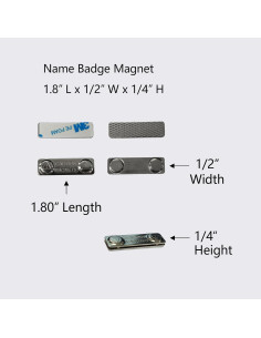 Etiquetas de Nombre Magnéticas AplysiaTech - Paquete de 10 2