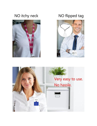 Etiquetas de Nombre Magnéticas AplysiaTech - Paquete de 10