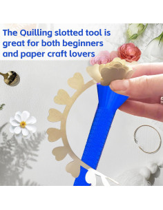 Herramienta de Quilling para Flores de Papel DANGYANG - Azul 2
