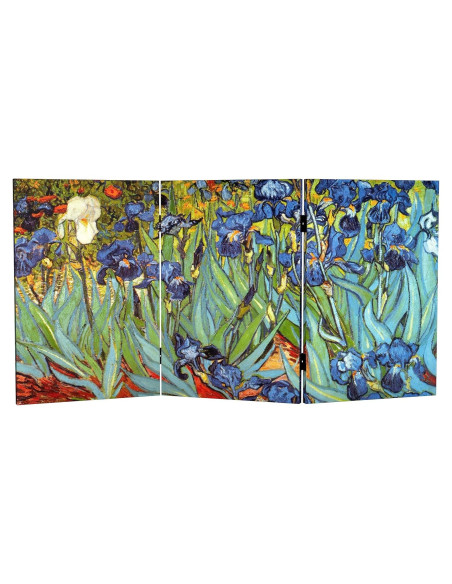 Pantalla Plegable de Lienzo Van Gogh 3 Paneles 120x60 cm
