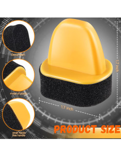 Juego de 10 Aplicadores de Esponja ZJoey para Zapatos de Cuero 2