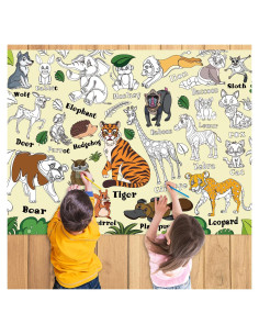 Hojas de Colorear Gigantes K-NMLHL 110 x 80 cm Animales