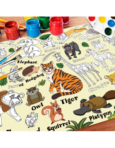 Hojas de Colorear Gigantes K-NMLHL 110 x 80 cm Animales