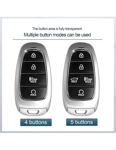 Cubierta de Llavero Hyundai Tengare para Tucson, Sonata, Santa Fe
