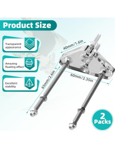 Soporte de Pared para Patineta Gadgetzan - Acrílico, 2 Pcs 2