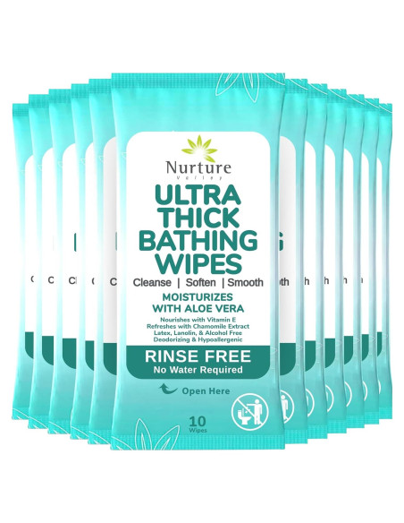 Toallitas Corporales Nurture XL con Aloe Vera | 120 Paños