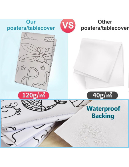 Póster Gigante para Colorear USGohin 76x183 cm Dinosaurio