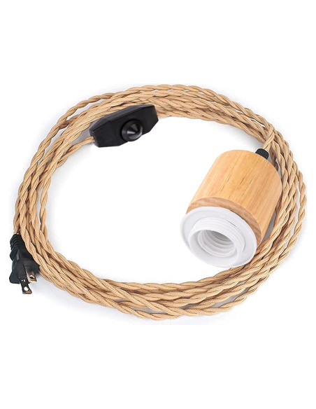 Kit de Luz Colgante Vintage Arturesthome 3m con Interruptor E26/E27