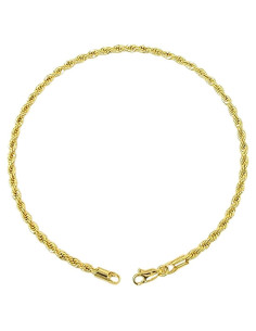 Tobillera de Oro Electrolítico Fashion 21 para Mujeres 25.4 cm