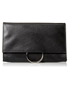 Clutch de Noche Jessica McClintock Negro con Cierre Magnético