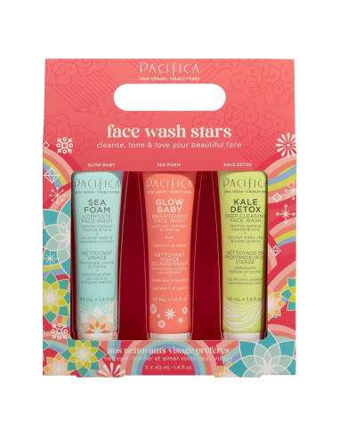 Conjunto de Limpiadores Faciales Pacifica - 3 Mini Tamaño
