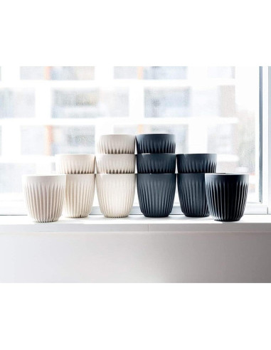 Taza Huskee 16oz Carbón Reutilizable Aislante