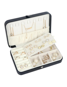 Estuche de Joyería de Viaje Hatori Negro 21.6x14x4.6cm