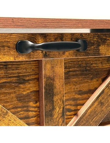 Armario de Zapatos Estrecho Stabrech 2 Cajones Abatibles Marrón