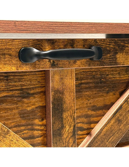 Armario de Zapatos Estrecho Stabrech 2 Cajones Abatibles Marrón Armario de Zapatos Estrecho Stabrech 2 Cajones Abatibles Marrón