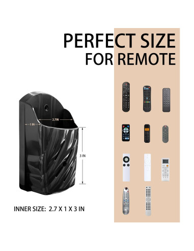 Soporte de Pared para Control Remoto KOXHERO 2 Pcs Negro