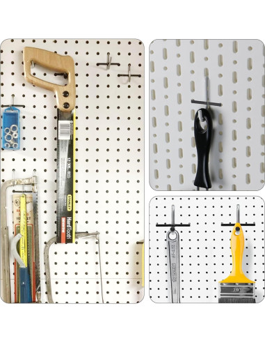 Bloqueos de Ganchos de Tablero de Clavos AccEncyc 60 Pcs