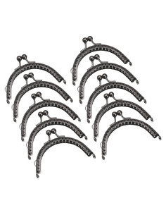 Marcos de Monedero de Metal uxcell 8.5 cm Negro 10 Pcs