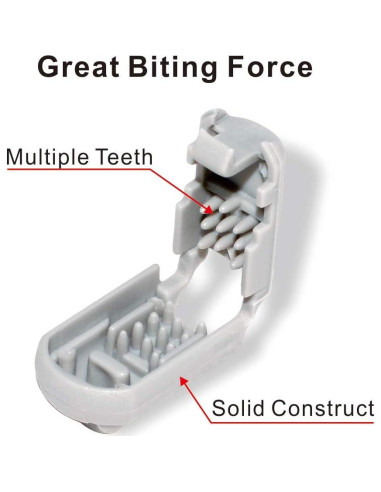 12 Puntas de Cuerda de Nylon RJ-Sport, Clips de Extremo