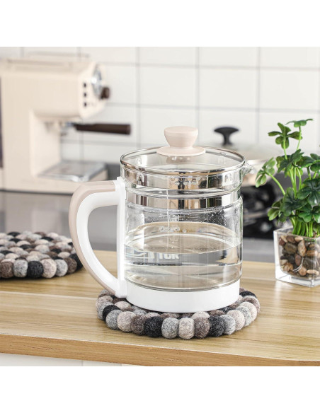 Posavasos de Fieltro Redondos Lallisa 2 Piezas Negro Gris