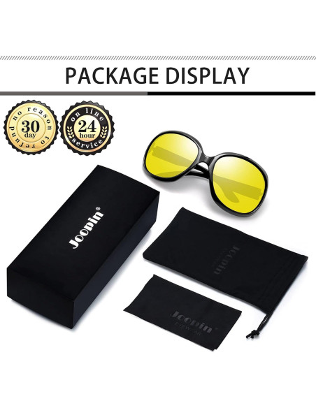 Gafas de sol Joopin amarillas UV400 para mujeres Gafas de sol Joopin amarillas UV400 para mujeres