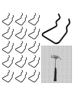 Soportes para Alicates de Tablero Perforado Waziaqoc 16pcs Negro