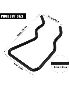 Soportes para Alicates de Tablero Perforado Waziaqoc 16pcs Negro 2