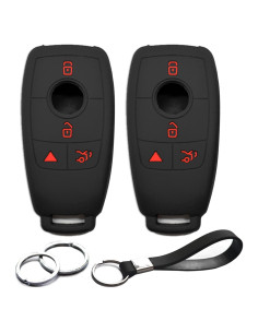 Funda de Llave de Silicona INFIPAR para Mercedes Benz 4 Botones