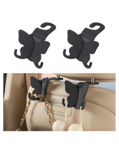 Gancho para Reposacabezas HZEL - Organizador de Coche Negro