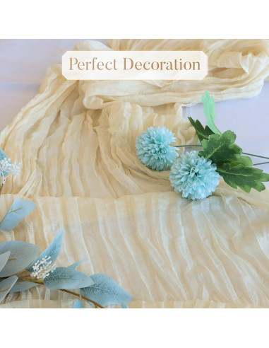 Caminito de Mesa Beige Pusunas 304.8x88.9 cm Algodón