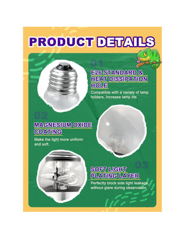 Bombilla de Calor 80W REPTISPA UVA UVB para Reptiles