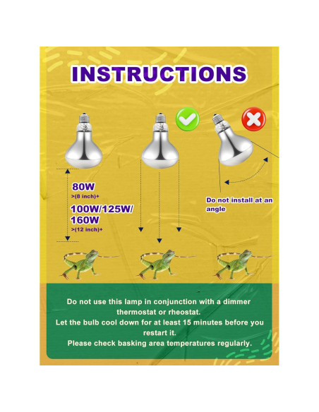 Bombilla de Calor 80W REPTISPA UVA UVB para Reptiles