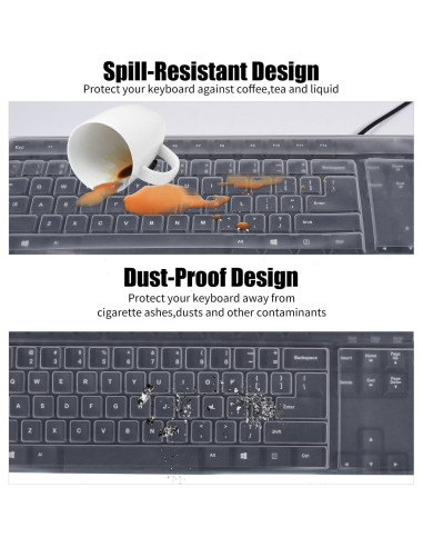 Funda de Teclado Estándar CaseBuy 104/107 Teclas Impermeable
