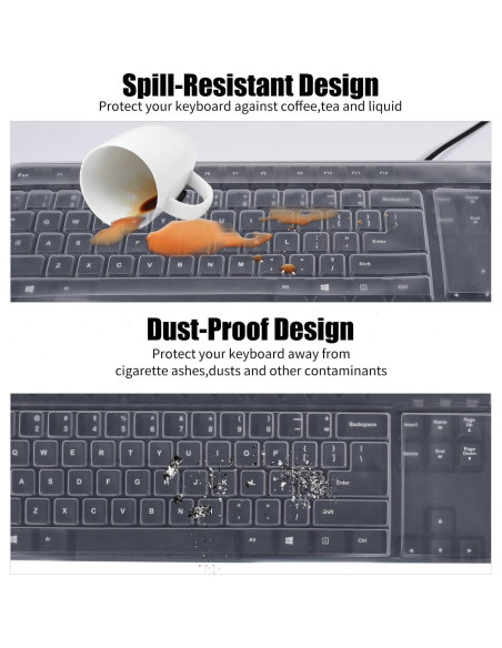 Funda de Teclado Estándar CaseBuy 104/107 Teclas Impermeable